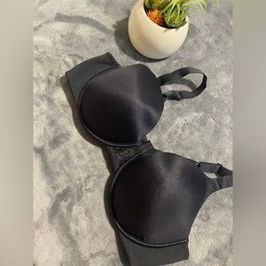 Vanity Fair Women's Full Figure Contour Bra Size 44C In Black 76380